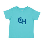 Rabbit Skins Infant Fine Jersey T-Shirt With Centered Blue Logo