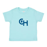 Rabbit Skins Infant Fine Jersey T-Shirt With Centered Blue Logo