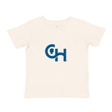 Rabbit Skins Infant Fine Jersey T-Shirt With Centered Blue Logo