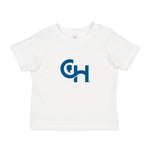 Rabbit Skins Infant Fine Jersey T-Shirt With Centered Blue Logo