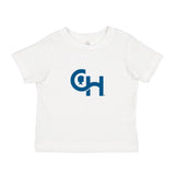 Rabbit Skins Infant Fine Jersey T-Shirt With Centered Blue Logo