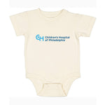 Rabbit Skins Infant Fine Jersey Bodysuit With Light Blue Logo