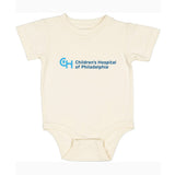 Rabbit Skins Infant Fine Jersey Bodysuit With Light Blue Logo