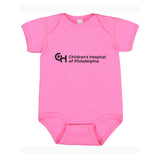 Rabbit Skins Infant Fine Jersey Bodysuit With Black Logo