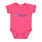 Rabbit Skins Infant Fine Jersey Bodysuit With Light Blue Logo