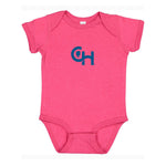 Rabbit Skins Infant Fine Jersey Bodysuit With Centered Blue Logo