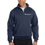 Jerzees Sweatshirt 1/4 Zip Cadet Collar With White Logo