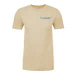 Next Level Unisex CVC Crewneck 60/40 Cotton Poly Jersey With Light Blue Logo
