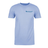 Next Level Unisex CVC Crewneck 60/40 Cotton Poly Jersey With Blue Logo