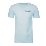 Next Level Unisex CVC Crewneck 60/40 Cotton Poly Jersey With Blue Logo