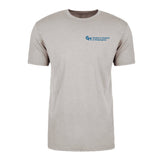 Next Level Unisex CVC Crewneck 60/40 Cotton Poly Jersey With Blue Logo