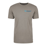 Next Level Unisex CVC Crewneck 60/40 Cotton Poly Jersey With Light Blue Logo