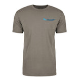 Next Level Unisex CVC Crewneck 60/40 Cotton Poly Jersey With Light Blue Logo