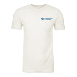 Next Level Unisex CVC Crewneck 60/40 Cotton Poly Jersey With Blue Logo