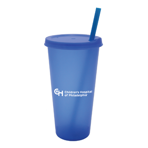 26 oz Tumbler with Lid and Straw